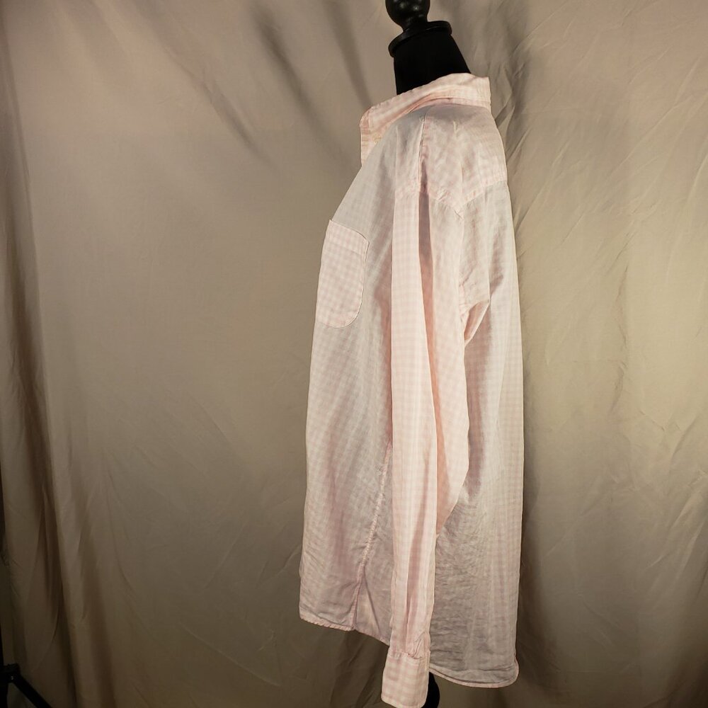 Brooks Brothers Pink Gingham Relaxed Fit Button-Down Shirt 16-4 - Picture 3 of 5